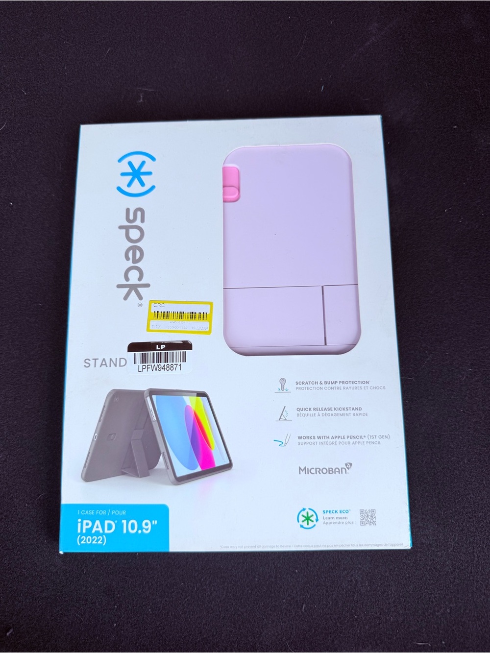 Speck StandyShell Case for Apple iPad 10.9" (10th Gen 2022) in lilac